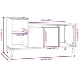 TV ormarić boja smeđeg hrasta 100x35x55 cm konstruirano drvo | shoptok.hr