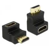 Adapter HDMI-M na HDMI-Ž, kotni, 90° navzdol