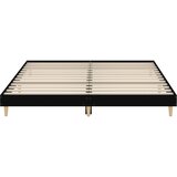  Okvir za krevet crni 200 x 200 cm konstruirano drvo | Eponuda.ba