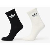 Adidas Fluffy Crew Sock 2-Pack Off White/ Black S Cene