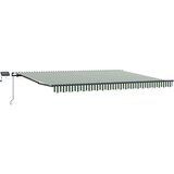  Skrovita tenda Zelena i bijela 400 ×300 cm tkanina | Eponuda.ba