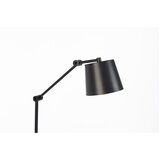White Label Črna stoječa svetilka s kovinskim senčilom (višina 135 cm) Hajo – | Shoptok.si