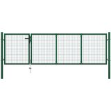  Vrtna vrata Čelik 350x100 cm Zelena | shoptok.hr