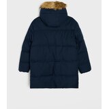 Sinsay Duga puffer jakna s krznenim obrubom na kapuljači | shoptok.hr