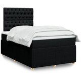 Maison Chic Box spring postelja - Vzmetna postelja z vzmetnico črn 120x200 cm blago SL4456, (21888085) | Shoptok.si