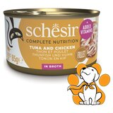 Schesir Cat Tuna & Chicken in Broth 85g, Hrana Za Mačke Sa Tunom i Piletinom | ePonuda.com