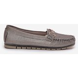 S. BARSKI Glitter Flat Moccasins Made Of Natural Leather D&A | Shoptok.si