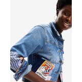 Desigual Prijelazna jakna 'Mickey Mouse' mornarsko plava / plavi traper / krvavo crvena / prljavo bijela | shoptok.hr