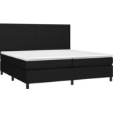  Krevet s oprugama i madracem crni 200x200 cm od tkanine | shoptok.hr