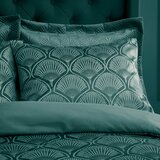 Catherine Lansfield Zelena posteljnina za zakonsko posteljo 200x200 cm Art Deco Pearl – | Shoptok.si