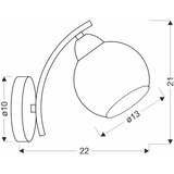 Candellux Lighting Bijela/u zlatnoj boji zidna lampa Amos – | shoptok.hr