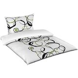 Esposa obojestranska posteljnina 140/200 cm saten zelena, črna | Shoptok.si