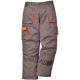 MONSUN Radne pantalone postavljene Contrast/ siva/narandžasta | ePonuda.com