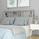  Uzglavlje s ormarićem siva boja betona 160 x 19 x 103,5 cm | shoptok.hr
