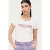 Morgan Kratka majica ženski, bela barva