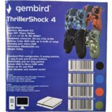Gembird jpd-wireless-thrillershock PC/PS4 black bezicni gamepad sa dvostrukom vibracijom v2 | ePonuda.com