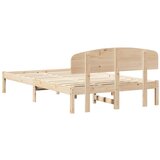  Krevetna konstrukcija Prirodna 120 x 190 cm Čvrsto borovo drvo | shoptok.hr