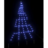  LED Božićno drvce s zemljanim klinovima Plava 182 cm Metal | shoptok.hr