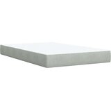 vidaXL Krevet s oprugama i madracem svjetlosivi 120x190 cm baršunasti | shoptok.hr