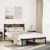 vidaXL Metalni okvir kreveta bez madraca boja hrasta 120x200 cm Cijene