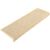  Samoljepljivi otirači za stepenice 15 kom 65x21x4 cm svjetlobež | shoptok.hr