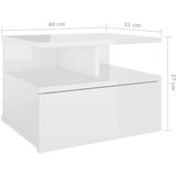 Viseći noćni ormarići 2 kom sjajni 40x31x27cm konstruirano drvo | shoptok.hr