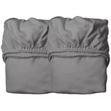 Leander® otroška rjuha za posteljo junior 70x140 cool grey (2 kosa)