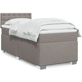  The Living Store Box spring postelja z vzmetnico taupe 90x200 cm blago - Box Spring Postelja, (21496961) Cene