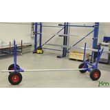 Kongamek profesionalni voziček za dolge predmete, nosilnost 3,5 t, dolžina 4 m, moder | Shoptok.si