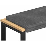  Jastučić za klupu Plišani kord Svjetlosiva Dubina 35 cm | shoptok.hr