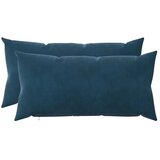  Jastuk s jastukom HEERLEN 2 kom. Plava Baršun - Plava 40 x 80 cm 2 | shoptok.hr