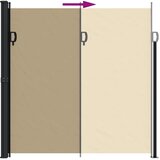  Bočna tenda na uvlačenje bež 200x600 cm | shoptok.hr