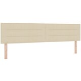 vidaXL Vzglavje s črtastim dizajnom krem 200 cm iz blaga, (22008597) Cene