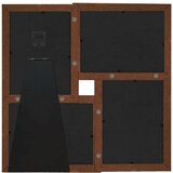 vidaXL Okvir za 4 fotografije (10 x 15 cm) tamnosmeđi MDF | shoptok.hr