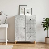  Kreveta Betonska siva 66 x 34,5 x 90 cm Konstruirano drvo Slike