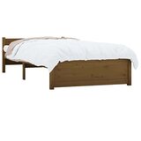  Posteljni okvir medeno rjav iz trdnega lesa 75x190 cm 2FT6, (20684783) | Shoptok.si