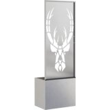 vidaXL Vrtni Sadič s Dekorativnom Pločom Srebrna 50 x 140 cm | shoptok.hr