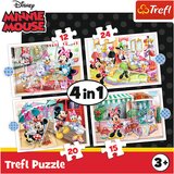 Puzzle 4w1 (12, 15, 20, 24) - Minnie z przyjaciółmi / Disney Minnie 34355 | shoptok.hr