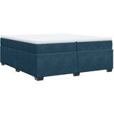  Krevet s oprugama i madracem tamnoplavi 200x200 cm baršunasti | shoptok.hr