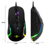 Spirit Of Gamer PRO-M7 optična miška, črna | Shoptok.si