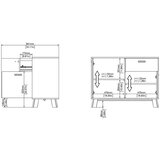 Tvilum Bijela/u prirodnoj boji komoda u dekoru hrasta 99x73x39 cm Ikast – | shoptok.hr