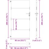 vidaXL Vrtna vrata Crna 105 x 200 cm Čelik s praškastim premazom | shoptok.hr