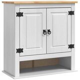 vidaXL Viseča omarica Bela 70 x 33 x 71,5 cm Masivno borovo les, (5000112527) | Shoptok.si