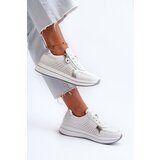 EVENTO Women's Leather Platform Sneakers White Ligustra | Shoptok.si