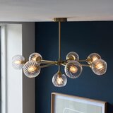  Endon 103172 - Luster na štapu ALLEGRA 8xE14/7W/230V mesing/prozirno | Eponuda.com