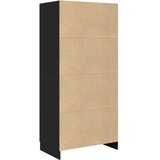  Ormar visoki sjaj crni 82,5 x 51,5 x 180 cm konstruirano drvo | shoptok.hr