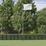 vidaXL Višedijelni stup za zastavu srebrni 6 23 m aluminijski