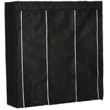 Nesta Zložljiva garderobna omara, netkan tekstil, z zadrgo, 1 palica za obešanje, 10 polic, 150×43×162,5 cm, prostorsko varčna in robustna, (5000493223) | Shoptok.si