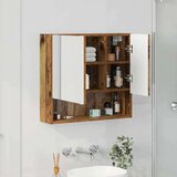 vidaXL Ogledalna omara Star les 59 x 17 x 55 cm Konstruiran les | Shoptok.si