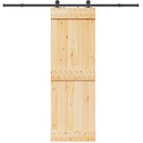  Klizna vrata NARVIK Prirodna i crna 70 x 210 cm (213,5 cm) | shoptok.hr